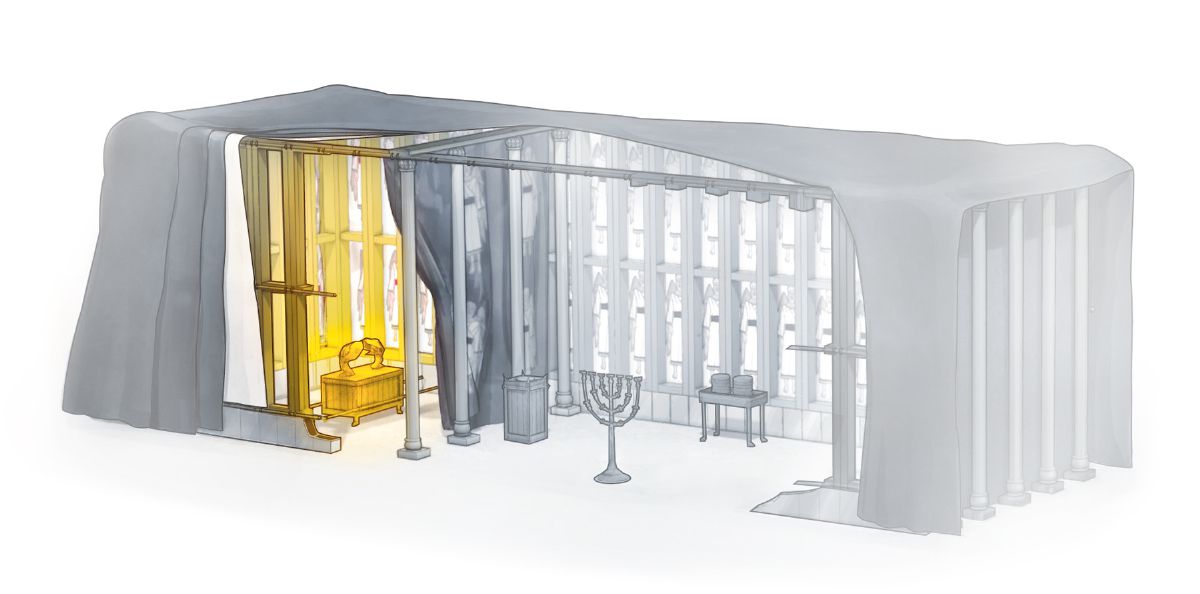 L’arca del pacte dins del Santíssim del tabernacle