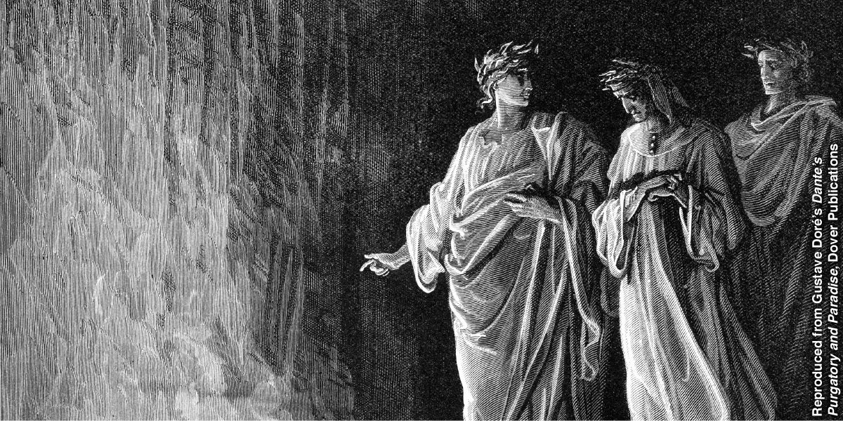 Una representació artística del purgatori