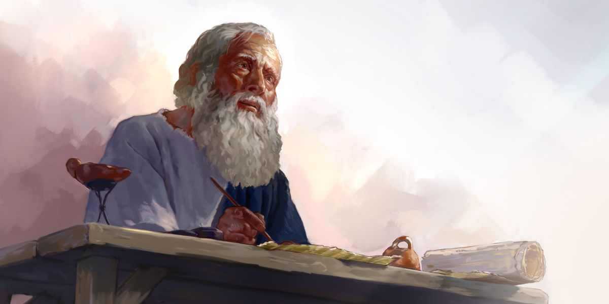 L’apòstol Joan escriu el llibre d’Apocalipsi