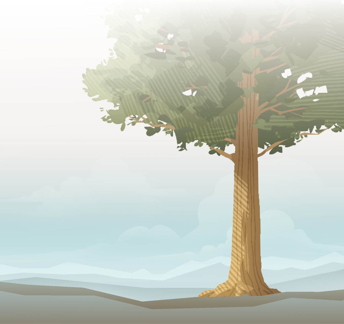 Un arbre enorme.