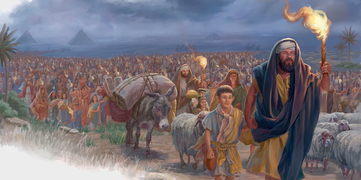 Els israelites i una multitud de no israelites abandonen Egipte.