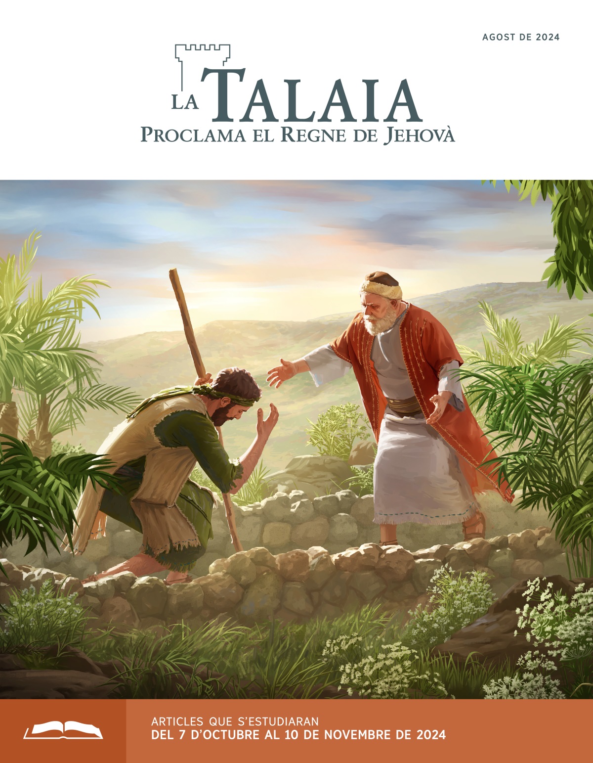 El fill perdut de la paràbola de Jesús s’agenolla davant de son Pare, el qual s’afanya per a abraçar-lo.