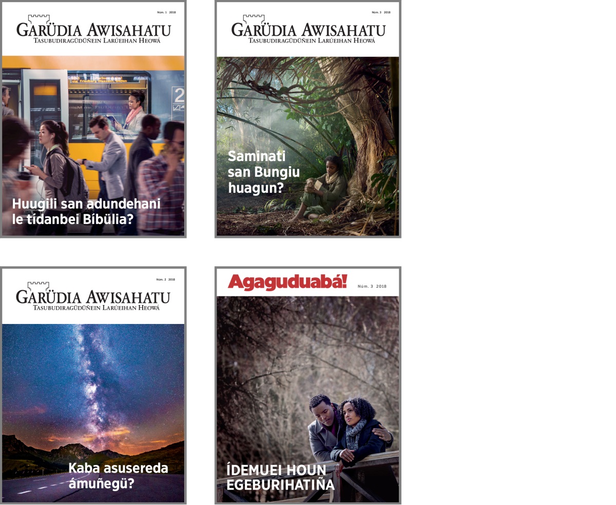 Saragu iyawaü to arufudubalin tidáü Garüdia Awisahatu tuma Agaguduabá! to áfuriduboun lidan irumu 2018: 1. Húugili san adundehani le tídanbei Bíbülia? 2. Kaba asusereda ámuñegü? 3. Saminati san Bungiu huagun? 4. Ídemuei houn egeburihatiña.