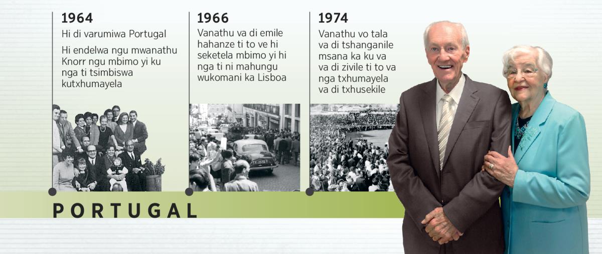 Douglas Guest a di Portugal ngu 1964, a di wukomani ngu 1966, a di ka mtshangano ngu 1974, ni msikati wakwe Mary Guest