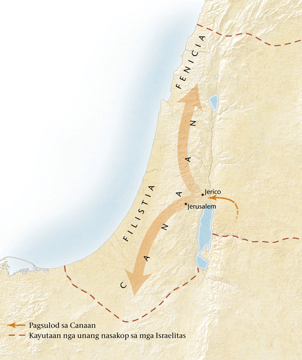 Mapa sa Canaan[Mapa sa panid 11]