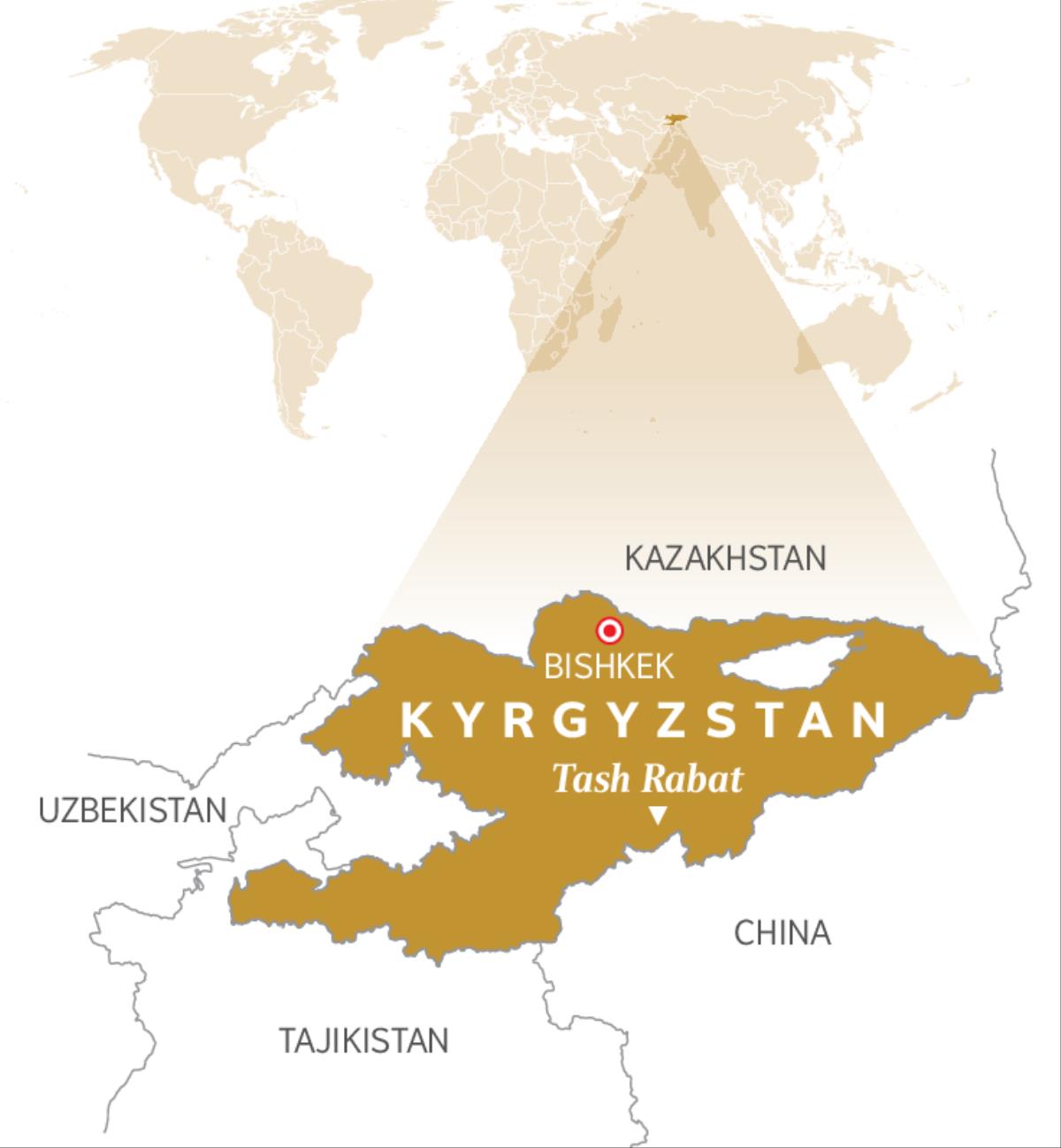 Mapa sa Kyrgyzstan