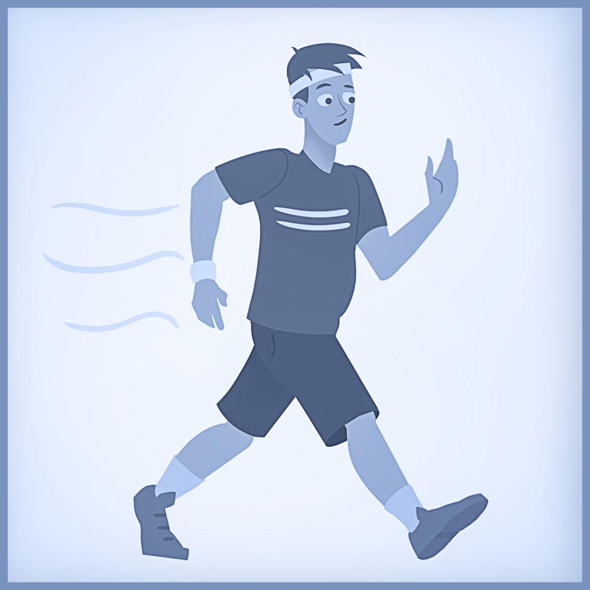 Batan-ong lalaki nag-brisk walking