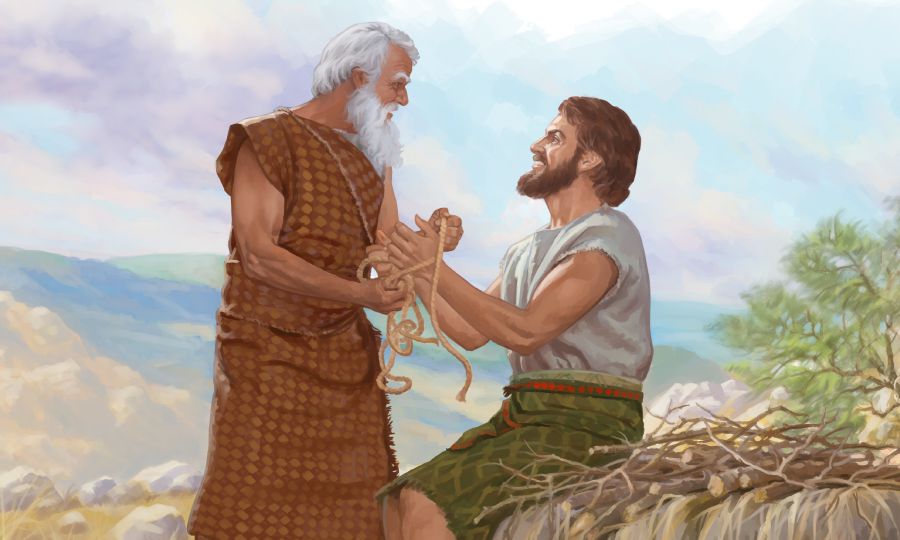 Gitangtang ni Abraham ang gapos ni Isaac
