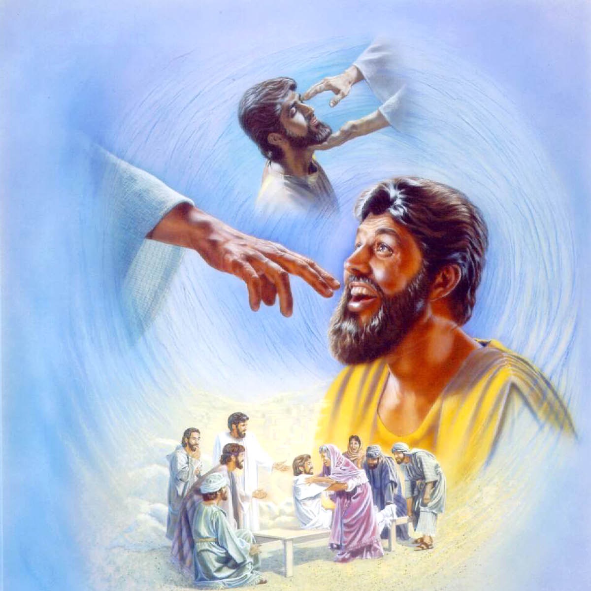 Si Jesus nagpakitag gugma sa katawhan pinaagi sa pag-ayo sa mga buta ug amang, ug pagbanhawg mga patay