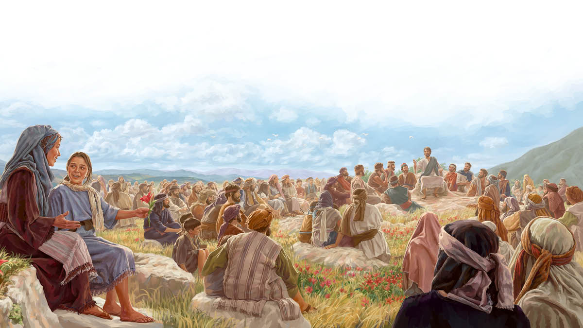 Si Jesus nagtudlo sa daghang tawo.