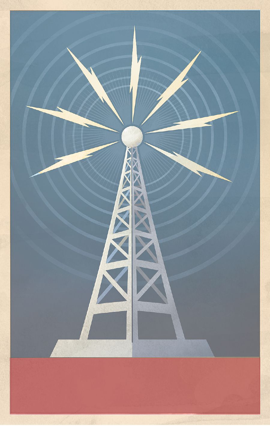 Broadcasting tower sa estasyon sa radyo