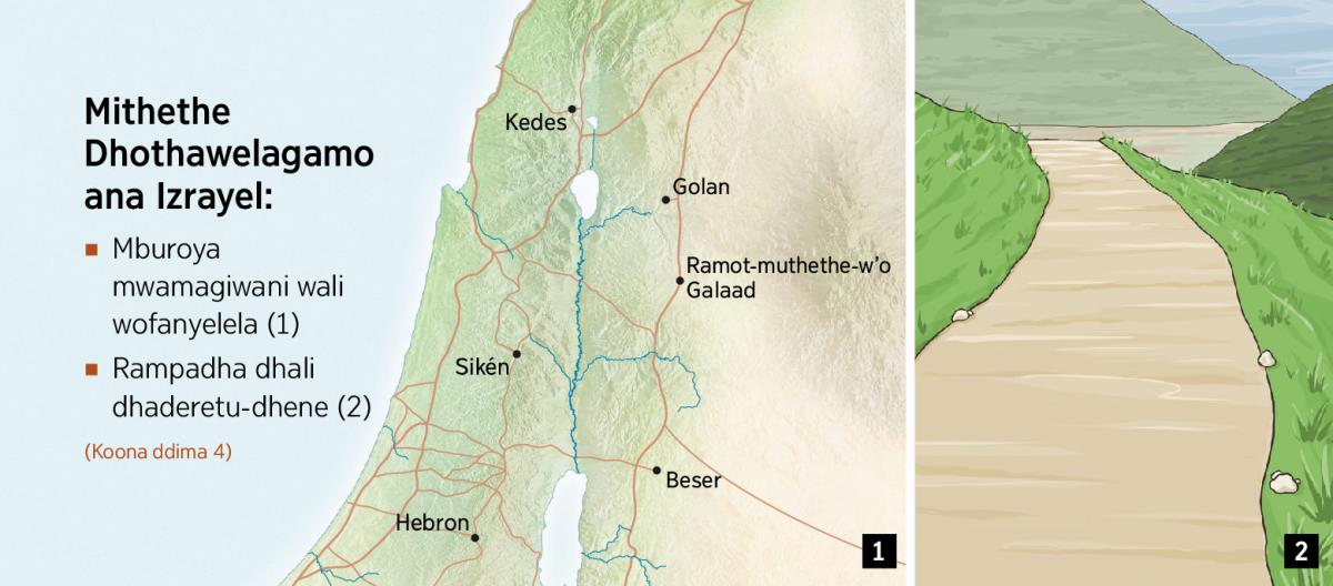 Mapa anlagiha mittette mitanu na mmodha dh’ottawelamo mu Izrayel, vamodha na mukalelo wali rampadha