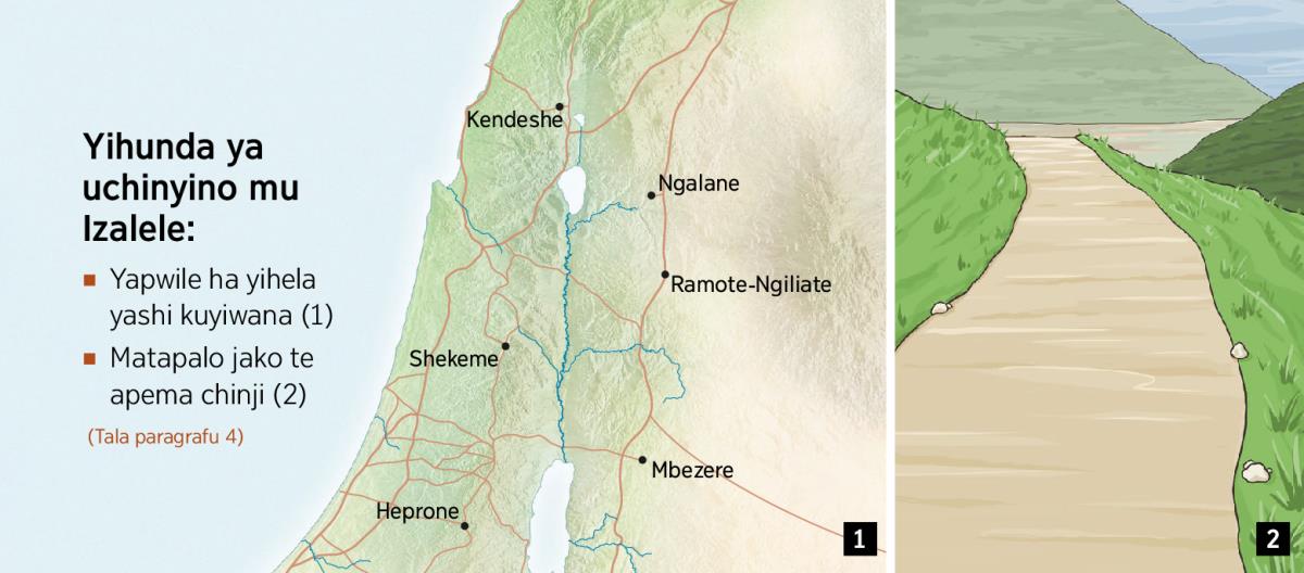 Mapa yinasolola yihunda yisambano ya uchinyino mu Izalele ni ma tapalo jamo