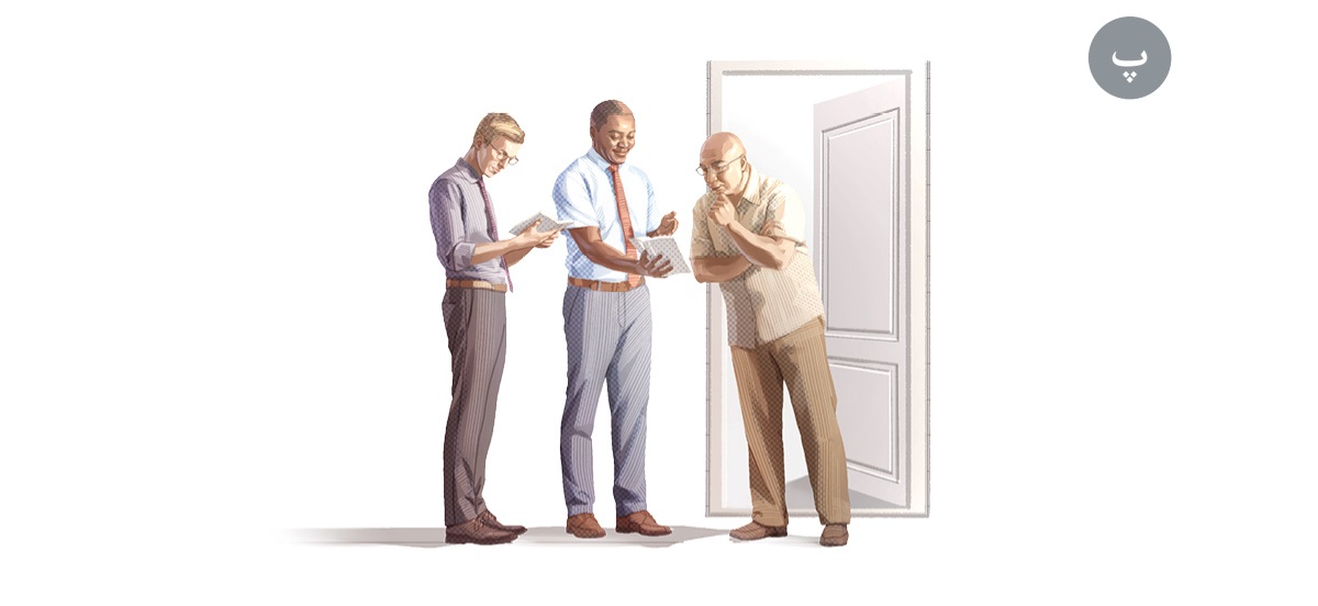 پ.‏ هە‌مان پیری کۆمە‌ڵ لە بە‌ر درگای ماڵە‌کە‌دا مزگێنی دە‌دات.‏