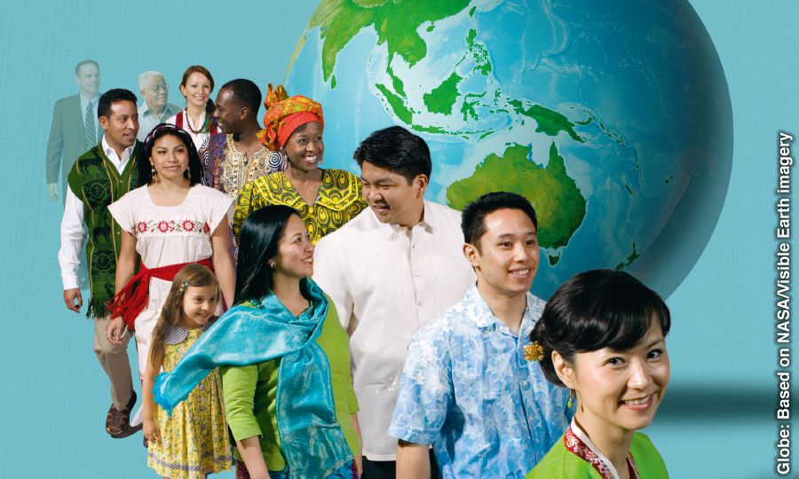 خە‌ڵک لە ڕە‌گە‌ز و تە‌مە‌نی جیاواز