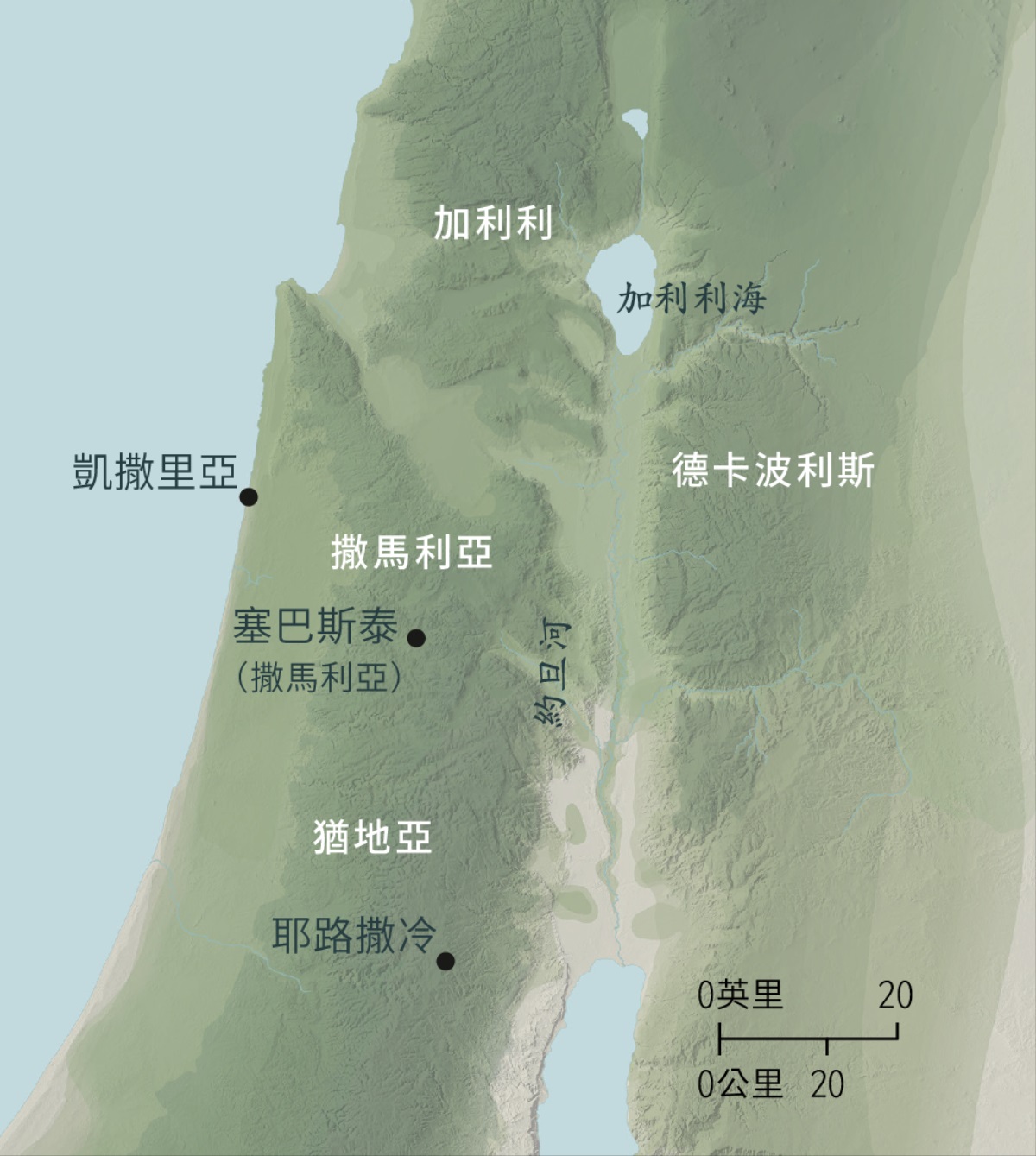 地圖顯示，彼得使用三把王國鑰匙的地點。