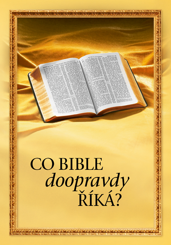Otevřená Bible a název knihy „Co Bible doopravdy říká?“