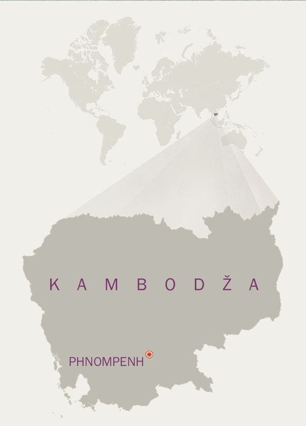 Mapa Kambodže
