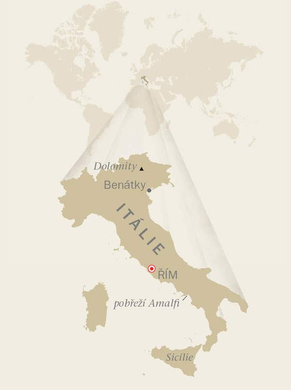 Mapa Itálie