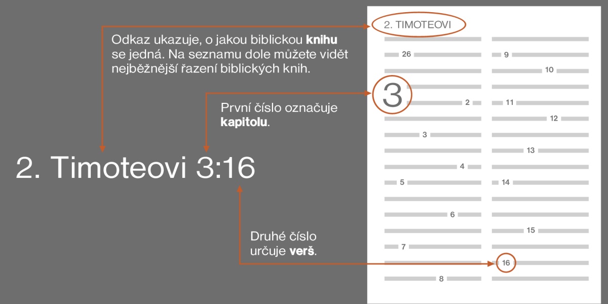 Biblické knihy, kapitoly a verše
