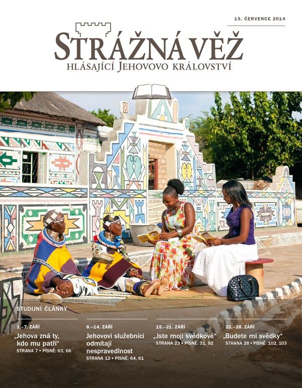 Titulní strana studijní Strážné věže z 15. července 2014