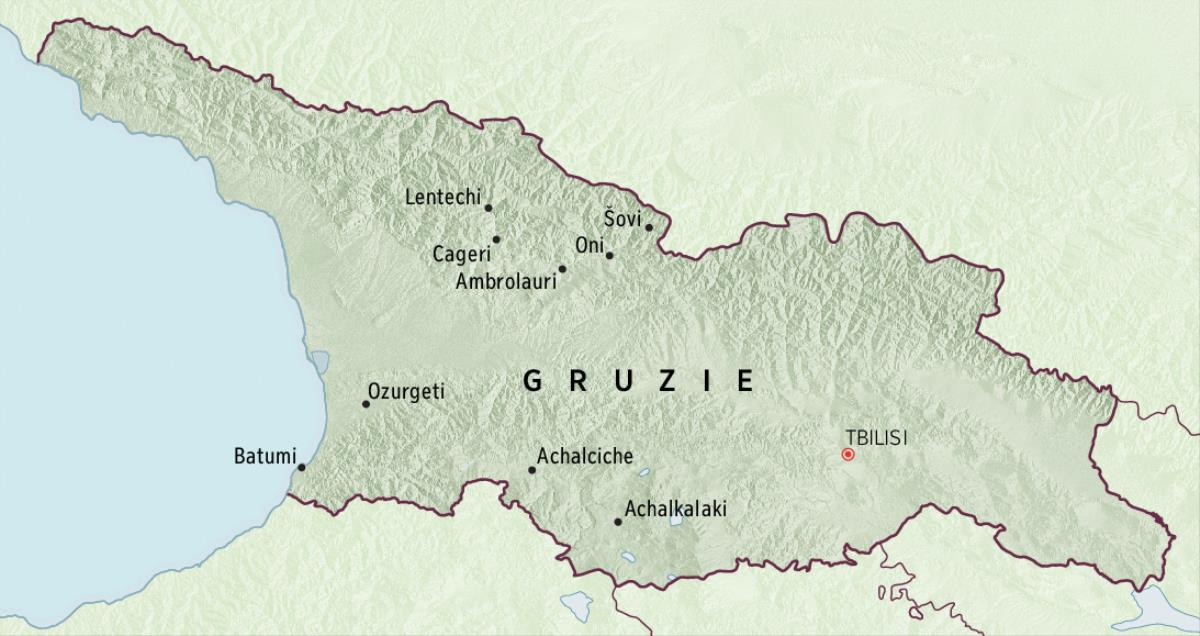 Místa v Gruzii, na která byli na pět měsíců posláni průkopníci