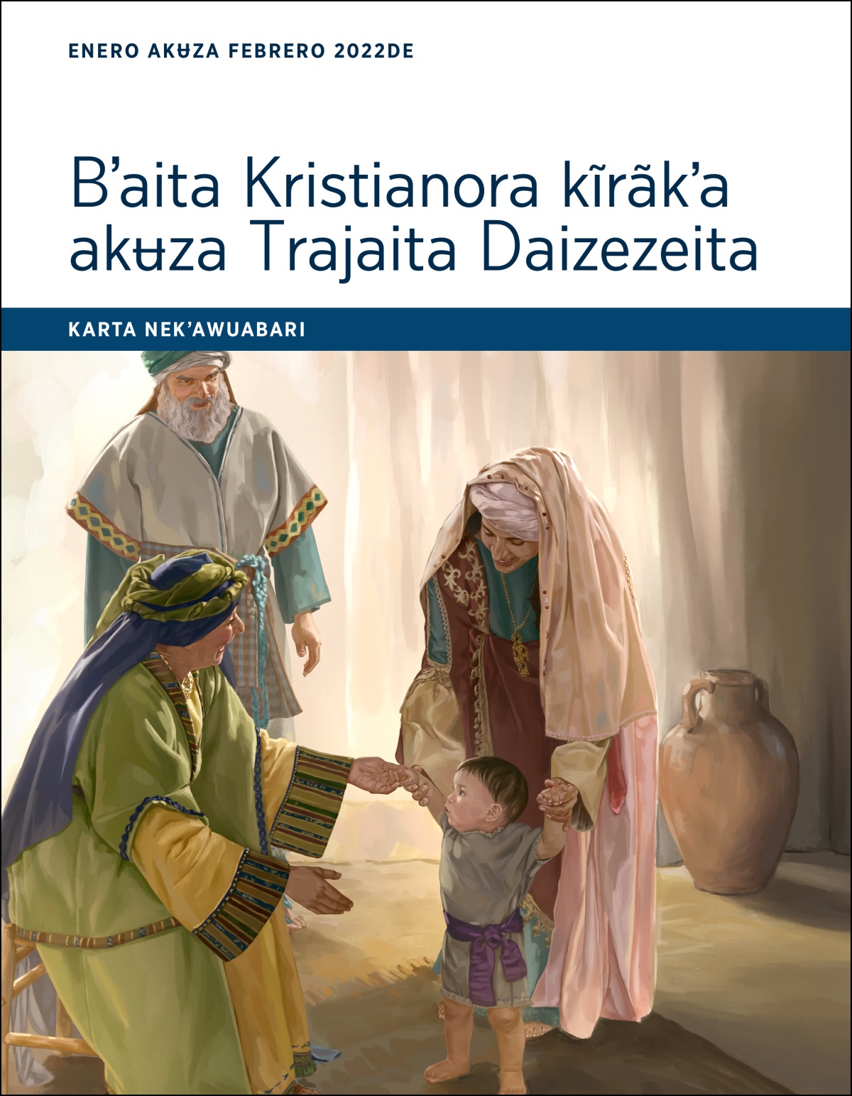 Karta nekʼawuabari Bʼaita Kristianora kĩrãkʼa akʉza Trajaita Daizezeita (enero akʉza febrero 2022de).