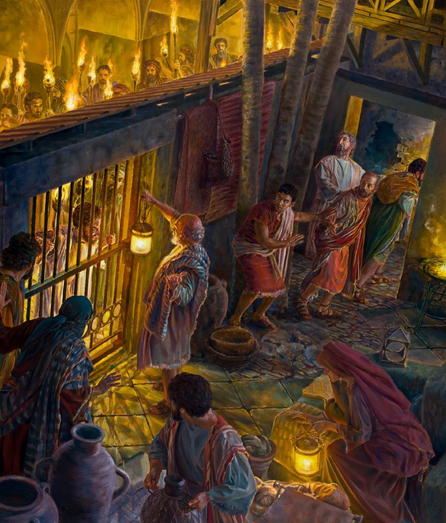 Pablo yicʼot Silas woliʼ putsʼtan jontol bʌ lac piʼʌlob. Juntiquil wiñic am bʌ yaʼ ti portón woliʼ ñop i ñʌjchʼesan jiñi lac piʼʌlob.