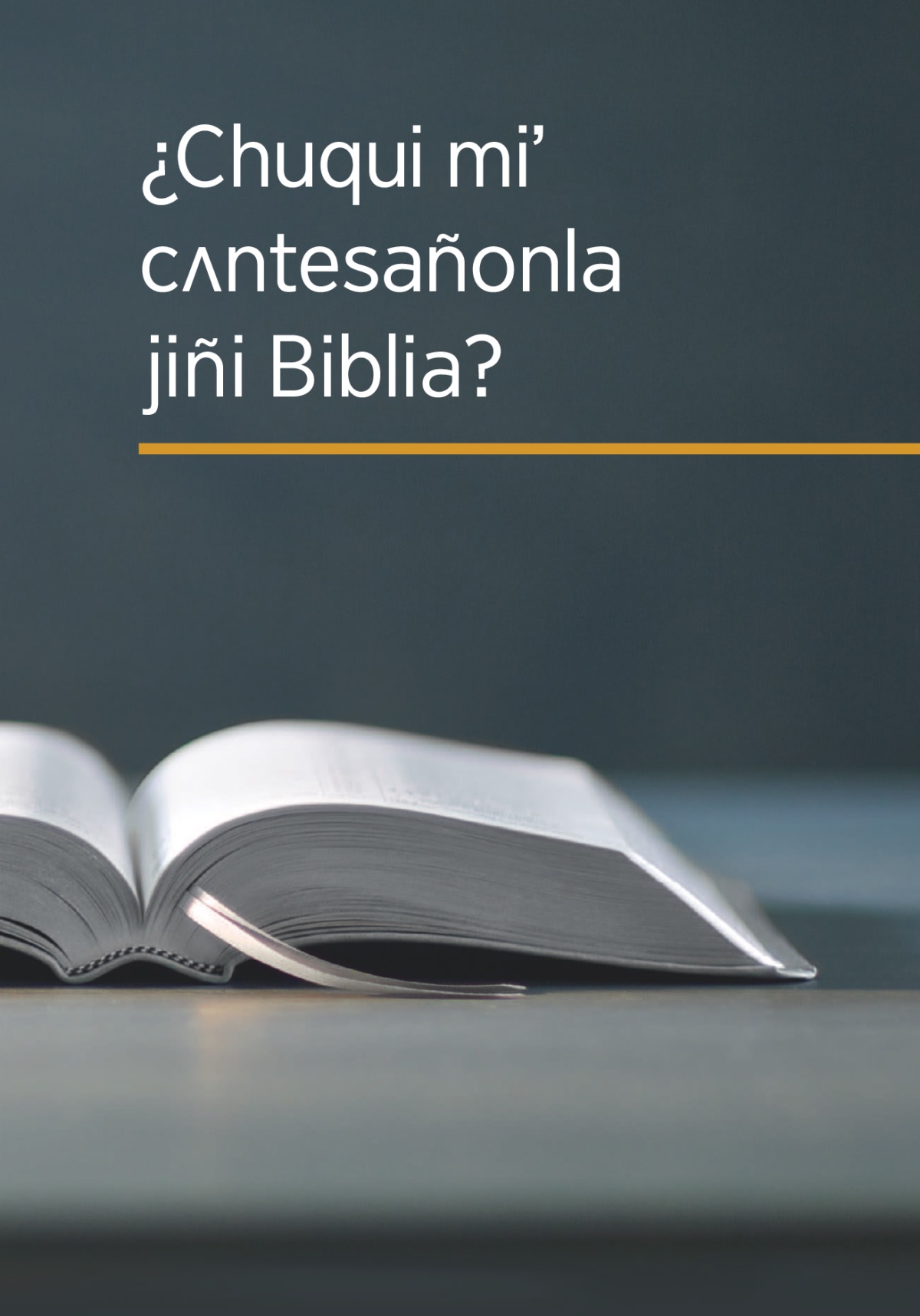 Jiñi libro ¿Chuqui miʼ cʌntesañonla jiñi Biblia?