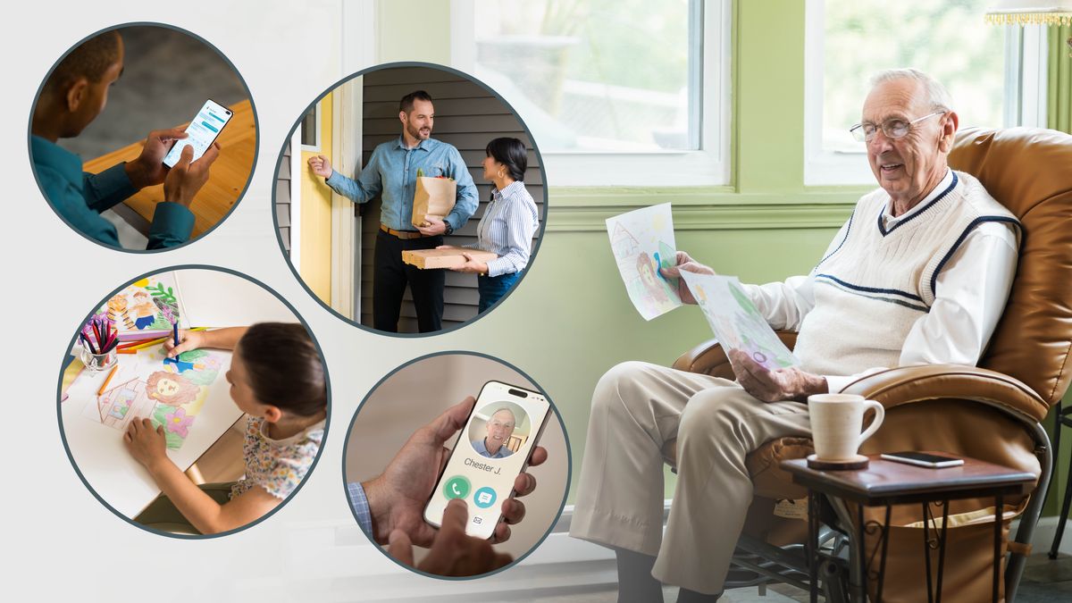 Foto tac: Juntiquil hermano ñoxix bʌ miʼ ñuqʼuesʌbentel i pusicʼal. 1. Miʼ qʼuel jiñi dibujo tac tsaʼ bʌ i yʌqʼueyob jiñi alobob. 2. Juntiquil hermano miʼ chocben cʼotel mensaje. 3. Jumpʼejl xñujpuñel miʼ chʼʌmben cʼotel jumpʼejl bolsa despensa yicʼot jumpʼejl pizza. 4. Juntiquil hermano miʼ pejcan ti teléfono. 5. Juntiquil alʌ xchʼoc miʼ melben jumpʼejl dibujo baqui miʼ pʌs juncojt león yaʼ ti Paraíso.