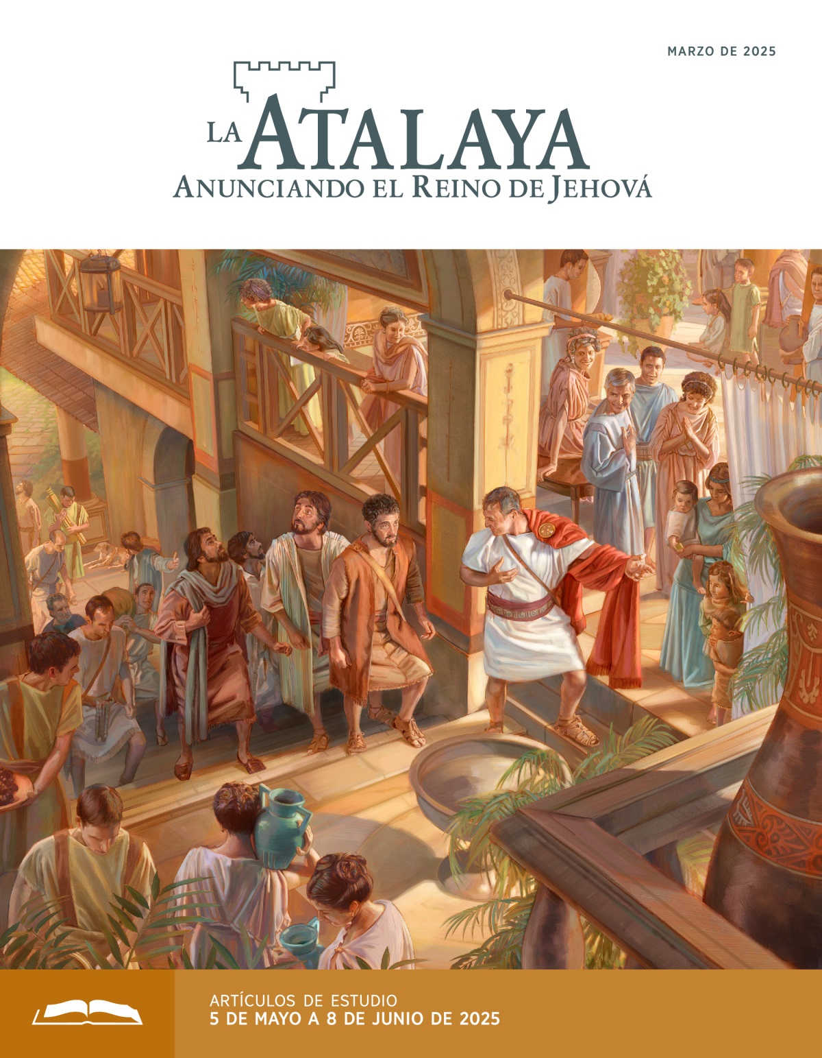 Cornelio lleva a Pedro y a sus compañeros al piso de arriba de su casa.