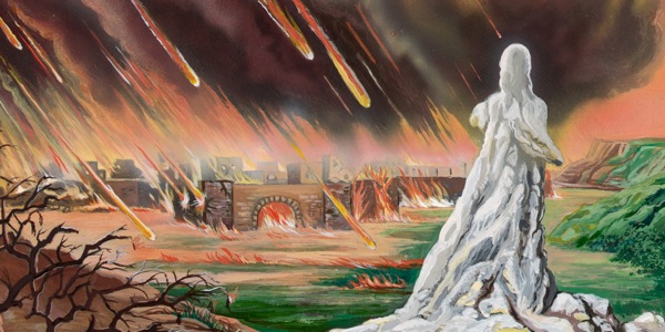 Trodd gwraig Lot yn ôl i edrych ar Sodom a chafodd ei throi’n golofn o halen