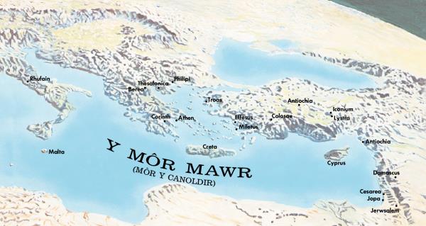 Map o le aeth Paul a Timotheus