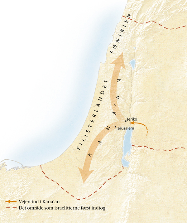 Kort over Kana’an