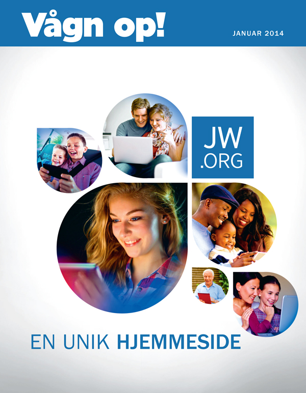Folk med forskellig baggrund, både unge og gamle, ser på jw.org