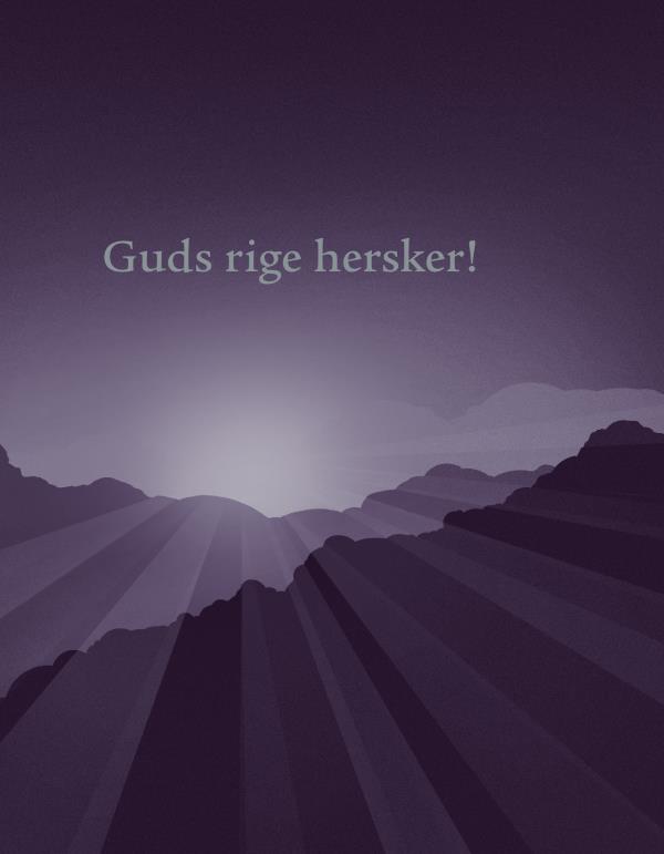 Forsiden af bogen Guds rige hersker!