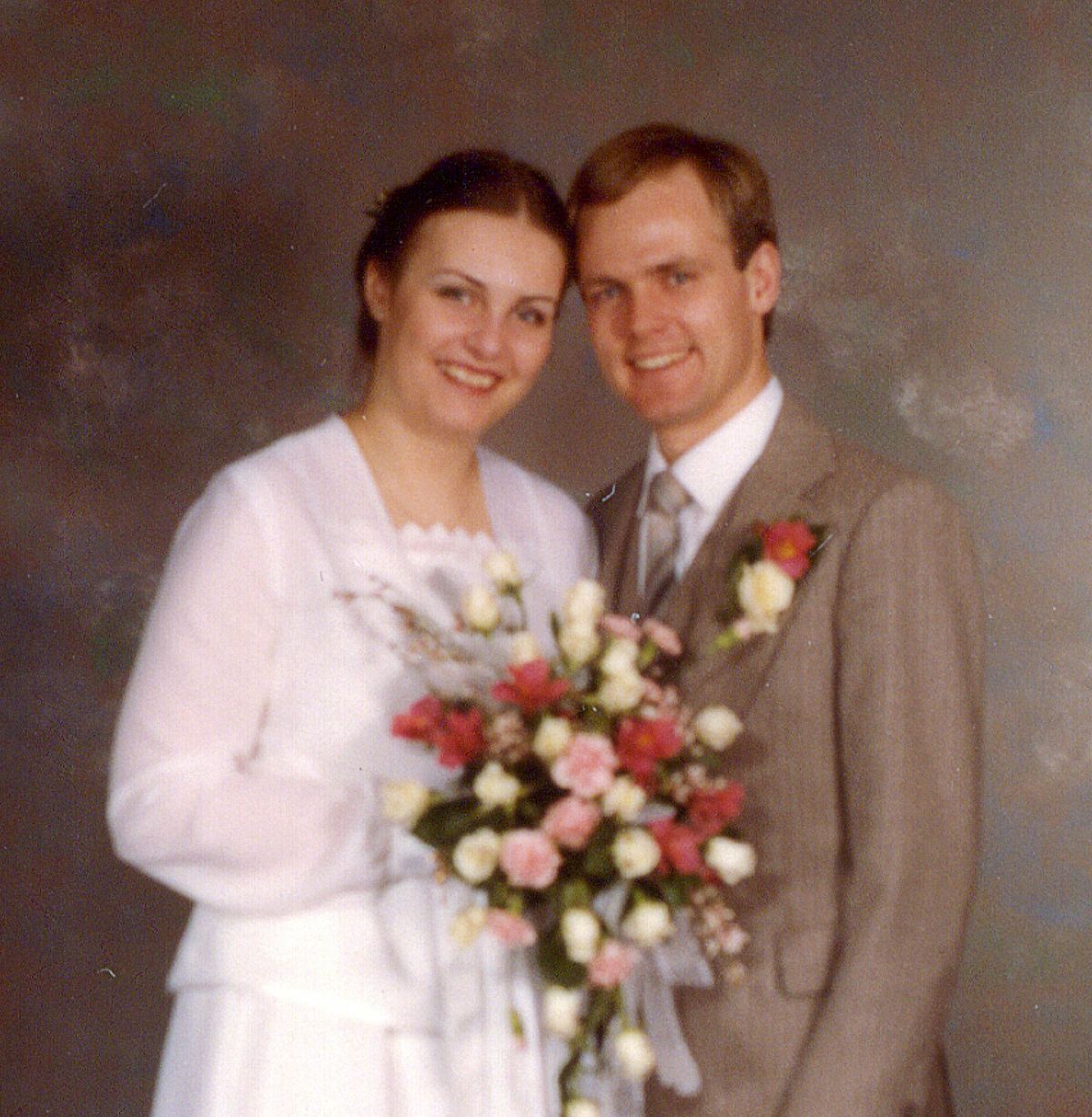 Håkan og hans kone, Helene, den dag de blev gift.