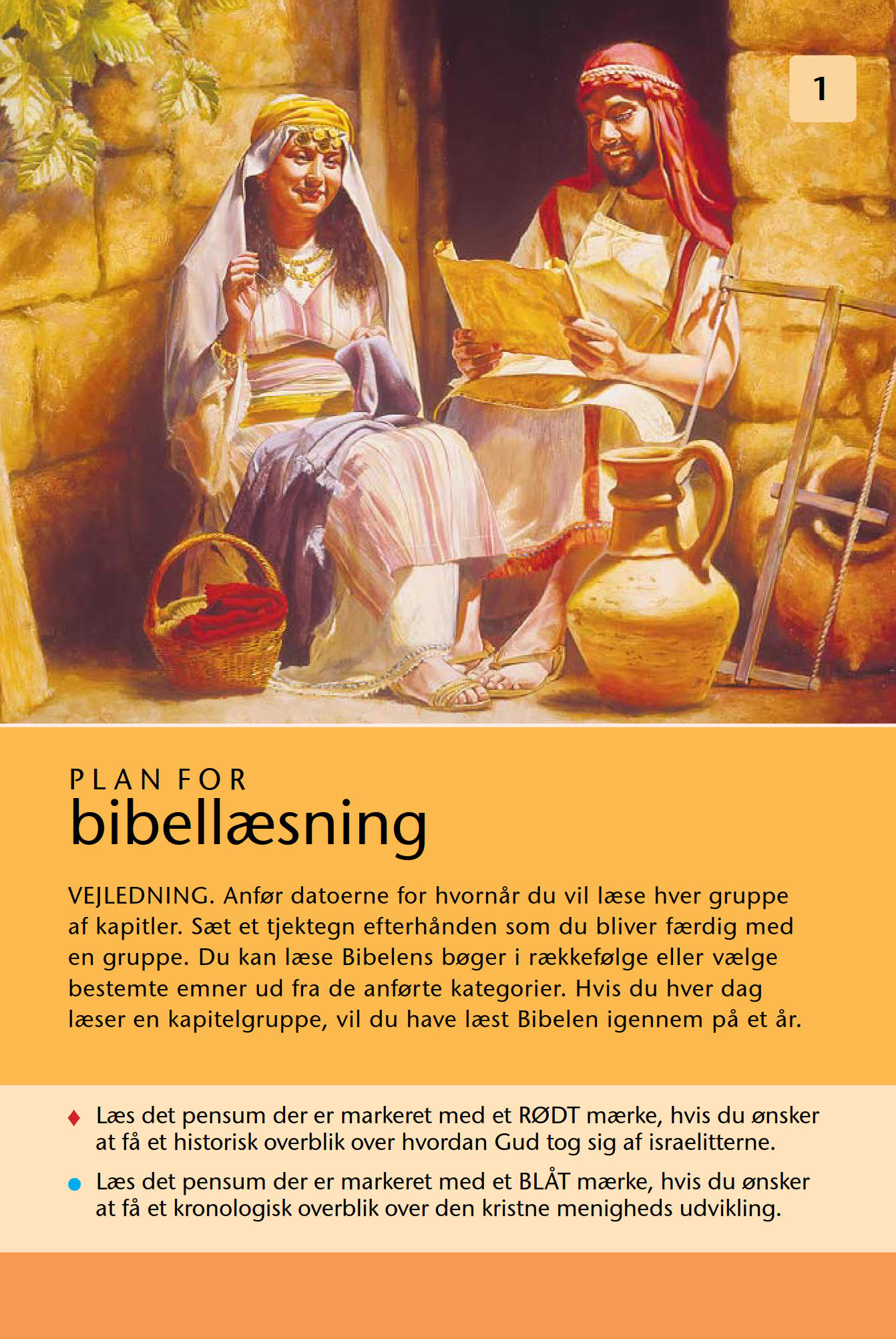 Skema for bibellæsning