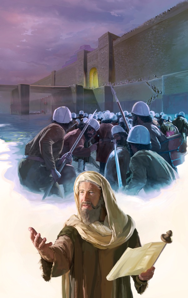 Kyros’ hær gik ind i Babylon gennem de åbne porte som profeten Esajas havde forudsagt