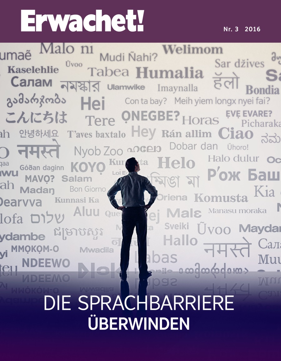 Titelseite des Erwachet!, Nr. 3 2016 | Die Sprachbarriere überwinden