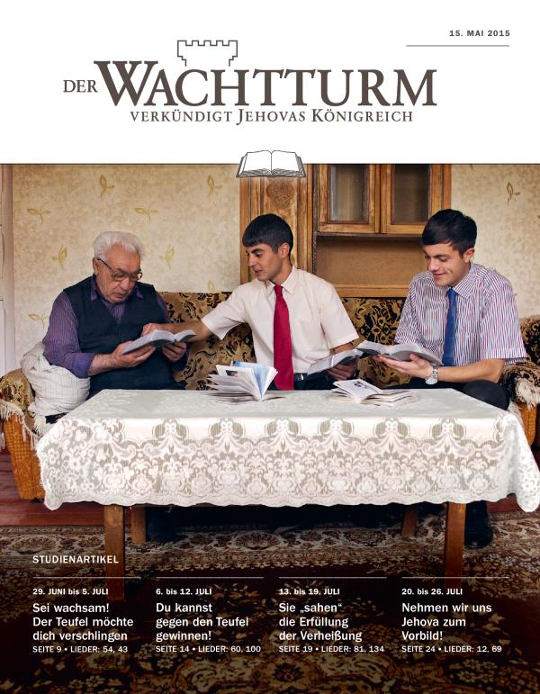 Titelseite der Studienausgabe des Wachtturms vom 15. Mai 2015