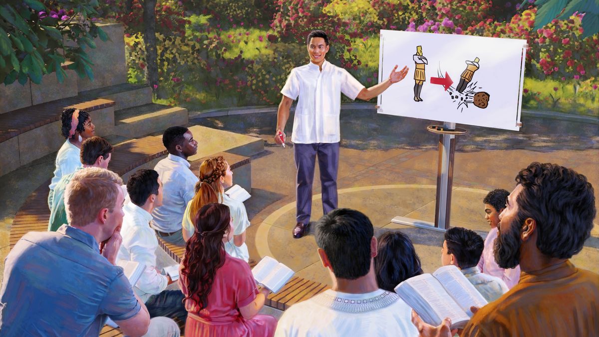 Te yɔɔdɔɔ kaŋa la wulo neɛ kaŋa ba naŋ seŋ yi kũũ poɔŋ Paradiisi poɔŋ. O de la o nu teɛŋ whiteboard kaŋa ba naŋ drɔɔ a nensaalaa waaloŋ na Daaniel naŋ da manne o yɛlɛ aŋ be Daaniel zuri 2 poɔŋ na.
