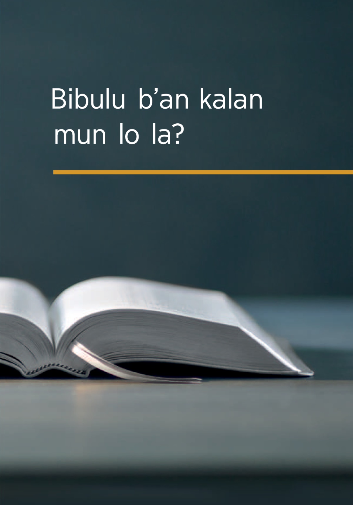 Gafe “Bibulu b’an kalan mun lo la?”