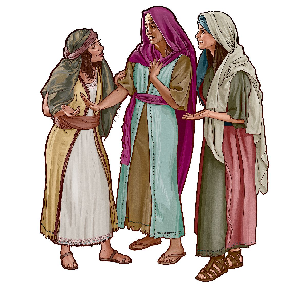 La sulamita con las hijas de Jerusalén