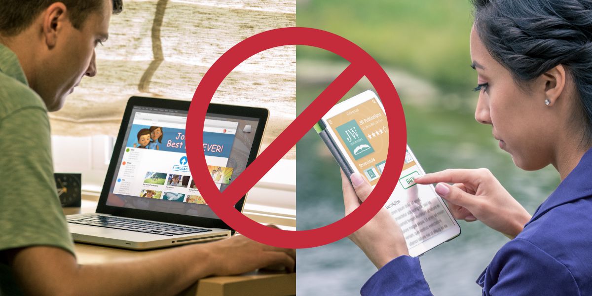 Las publicaciones de los testigos de Jehová están protegidas por los derechos de autor y no deben ponerse en sitios de Internet personales