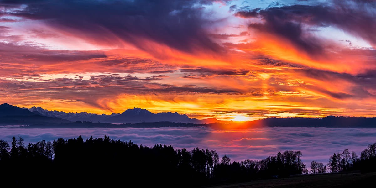 Una puesta de sol
