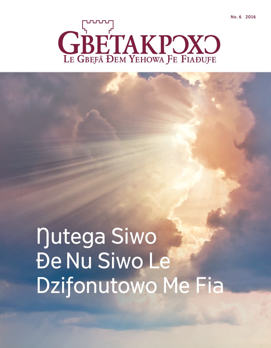 Gbetakpɔxɔ No. 6 2016 | Ŋutega Siwo Ðe Nu Siwo Le Dziƒonutowo Me Fia
