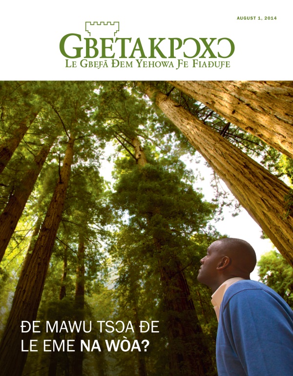 Gbetakpɔxɔ Magazine, August 2014 Ƒe Akpaa Dzi | Ðe Mawu Tsɔa Ðe Le Eme Na Wòa?