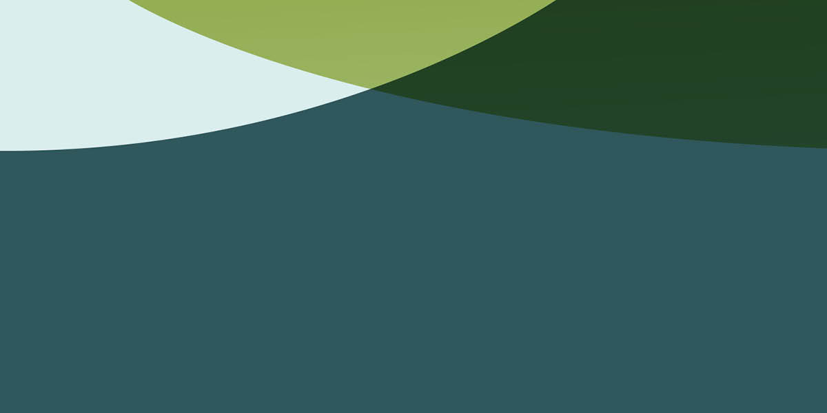 Blue and green shapes.