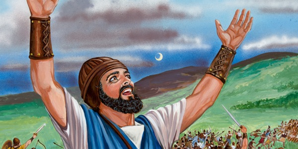 Joshua tells the sun to stand still